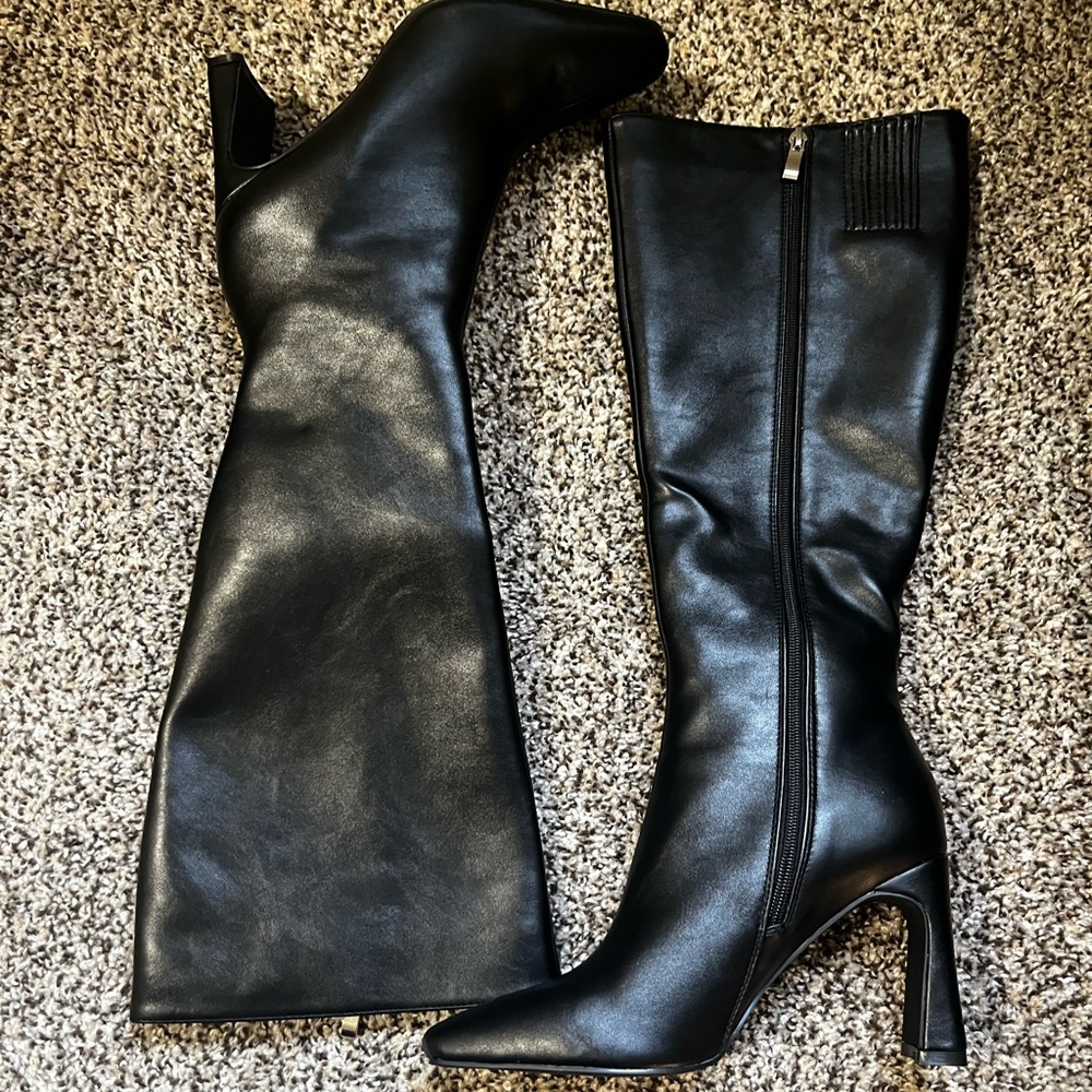 Princess Polly Sawyer Knee High Boots Black Women’s Size 8. BRAND NEW NEVER WORN